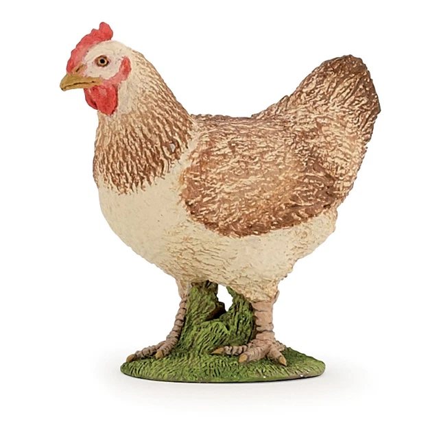 PAPO Farmyard Friends Red Hen Toy Figure, Multi-colour (51159)