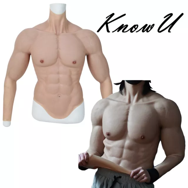 KNOWU SILICONE MALE Muscle Body Suit Strong Arm Crossdress Macho