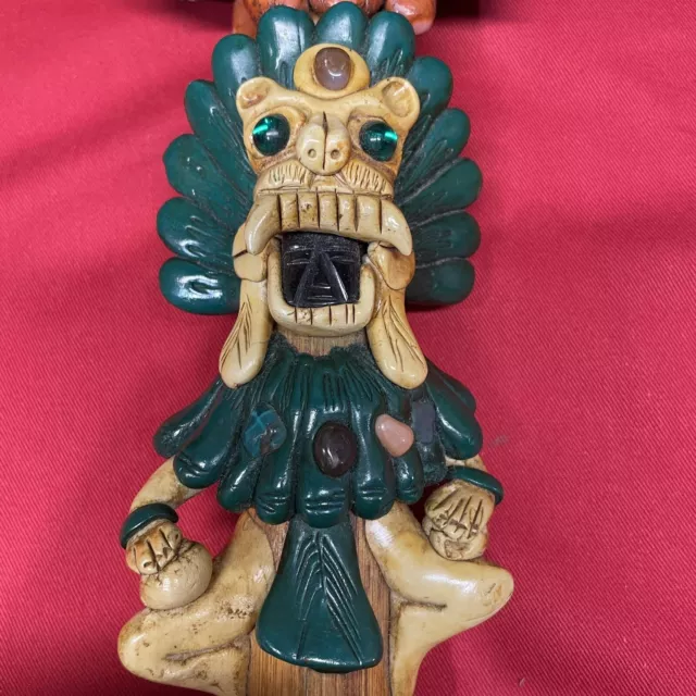 Aztec Mayan Axe Knife Folk Art Sacrificial Obsidian Rain Stick "Unique Item"