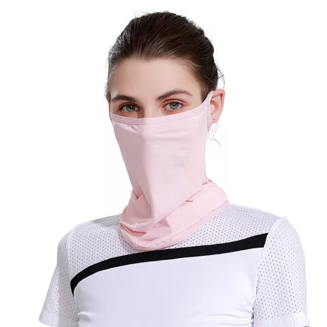 Ice Silk Sunscreen Mask Women Summer Anti-UV Quick-drying Face Cover Scarf Neck