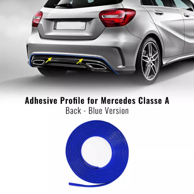 Profilo Blu Adesivo per Paraurti Posteriore Mercedes Classe A