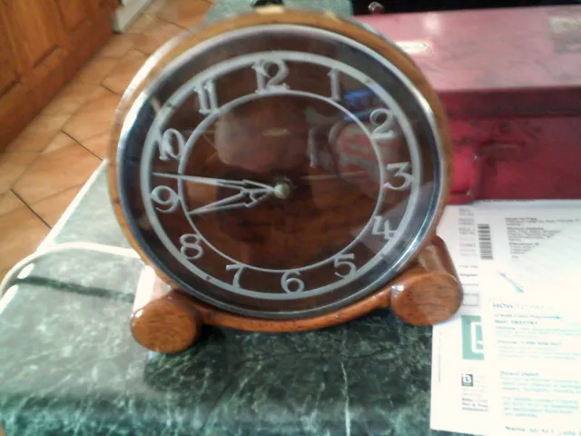 Rare Vintage  Metamec  1960S Electric Mantle Clock  Made In England