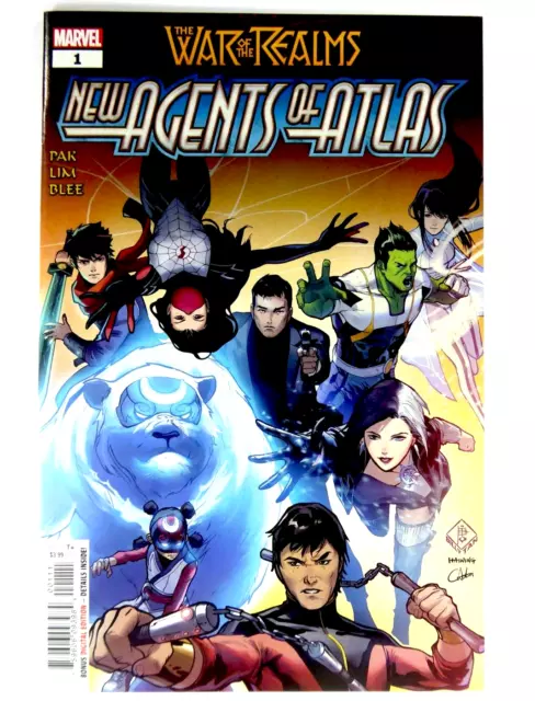 War of the Realms NEW AGENTS OF ATLAS #1 1st Print 1st AERO + LUNA SNOW NM 9.4