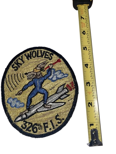 Vietnam War 326th Fighter Interceptor Squadron Sky Wolves Patch