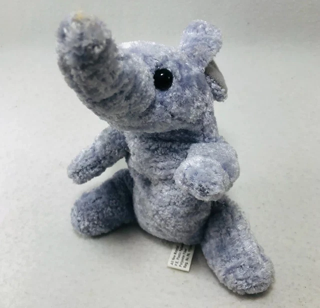 SUN STYLE ELEPHANT Plush 9” Toy Push Button Talk Speak Noise Voice Sit