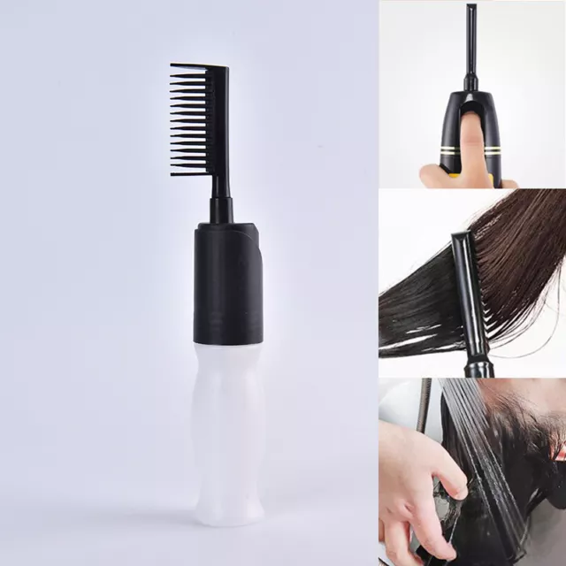 110ML Hair Dye Bottle Applicator Comb Dispensing Salon Hair Coloring DyeiCR 2