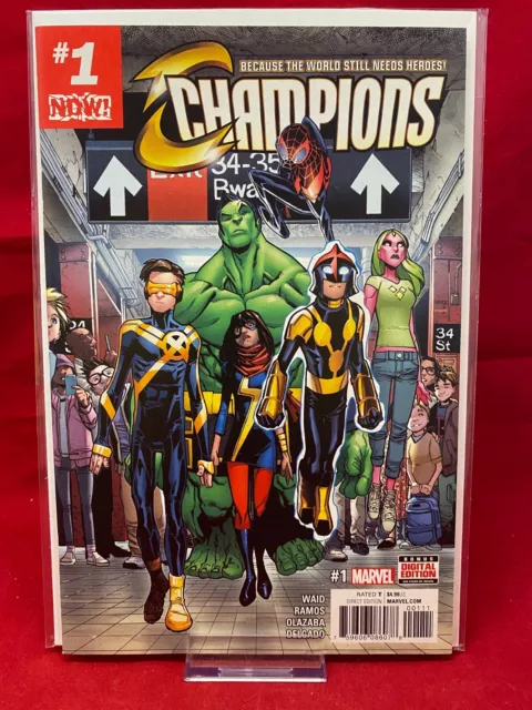 The Champions #1 1st Printing Marvel Comics NOW! Mark Waid Humberto Ramos 2016