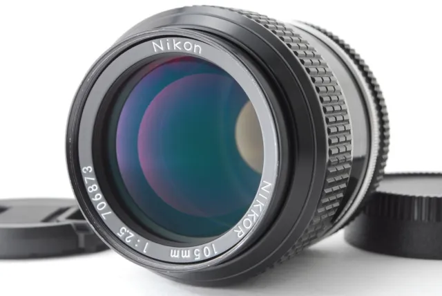 Near Mint Nikon Nikkor Ai 105mm f/2.5 Portrait Telephoto Prime Lens from Japan