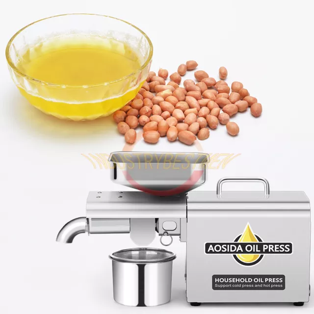 304 Automatic Hot Cold Oil Expeller Olive Kernel Oil Press machine 2000Nm
