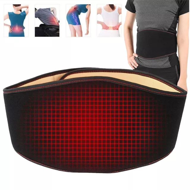 For Lower Back Pain Relief Therapy Support Warm Medical Heat Waist Belt UK Brace