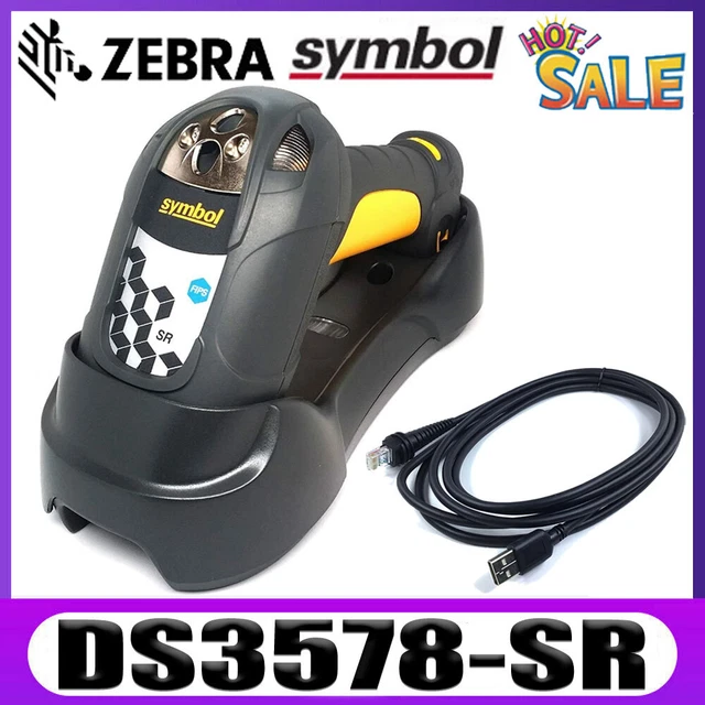 ZEBRA SYMBOL DS3578-SR 2D Bluetooth Barcode Scanner With Cradle And USB