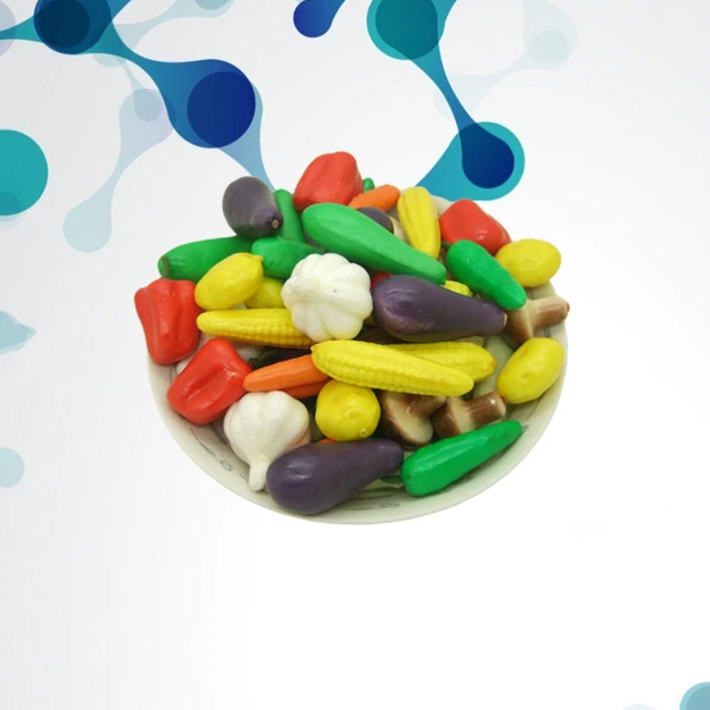 50 piezas accesorios cognitivos de simulación de verduras artificiales accesorios de fotografía de simulación