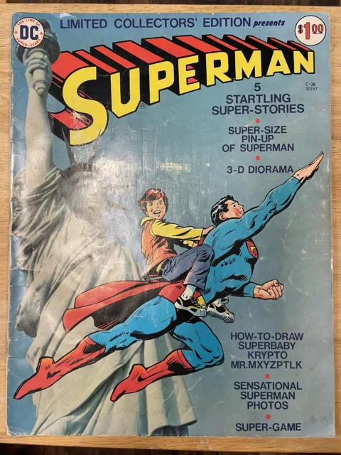 Limited Collectors Edition Presents Superman Treasury C-38 1975 Dc Comics