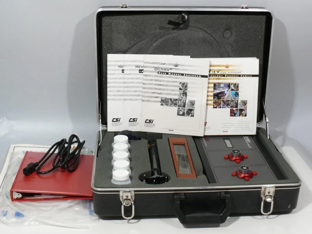 CSI OilView 5100-2 Oil Analyzer w/ Software Diskettes and Visgage