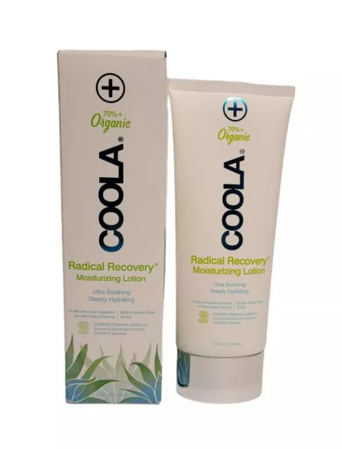 Loción orgánica Coola Radical Recovery Eco-Cert 70% 5 oz para el cuidado de la piel después del sol aloe