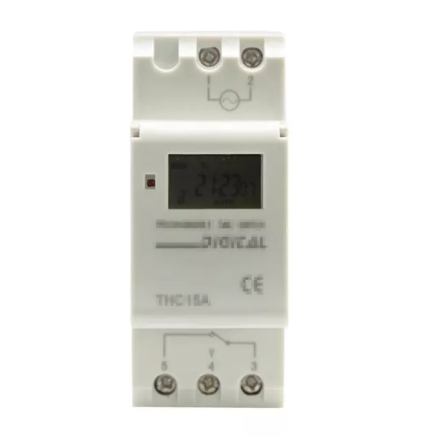 12V 16A Digital LCD Power Timer Programmierbare Zeitschaltuhr Din Rail