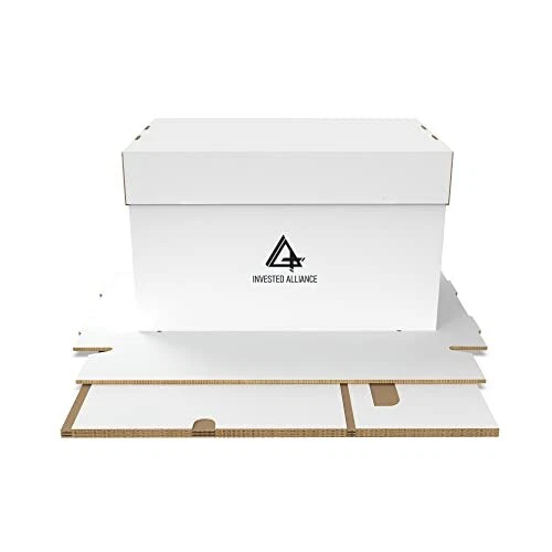Comic Book Storage Boxes | Short Cardboard Comic Book Box. Thick White Comic