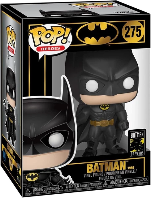 Funko Pop! Heroes Batman 1989(Keaton) 80th Anniv. #275 W/Protector BRAND NEW