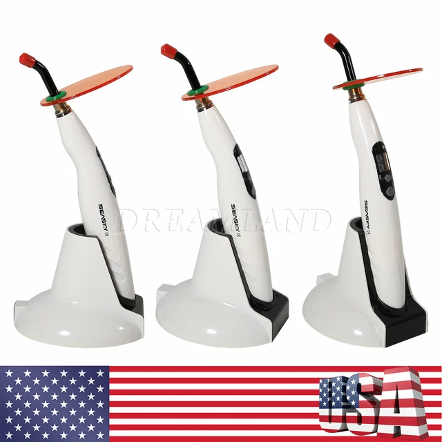 3* Dental Wireless Cordless LED Curing Light Lamp Device SEASKY Dentist US km