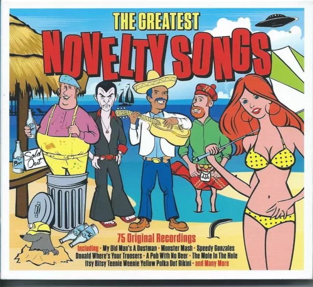 The Greatest Novelty Songs - 75 Original Recordings 3CD NEW/SEALED