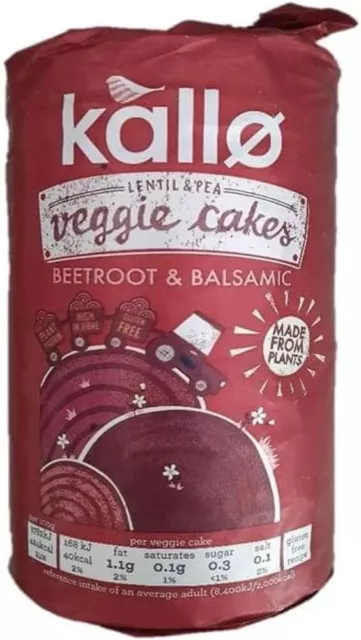 Kallo Beetroot Veggie Cakes 122g