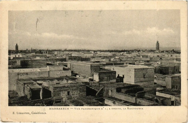 CPA AK Marrakech - Panoramic View - Right - La Koutoubya MOROC (963650)