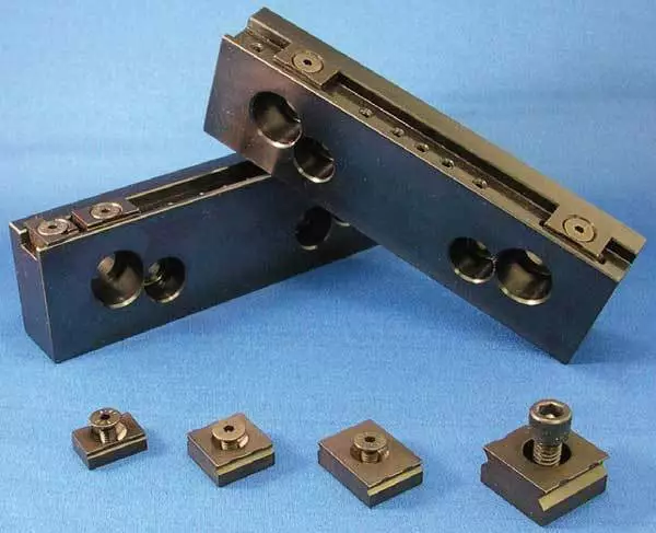 Mitee-Bite 4" Long TalonGrip Steel Vise Jaw Set for 4.0" CNC Mill Vises