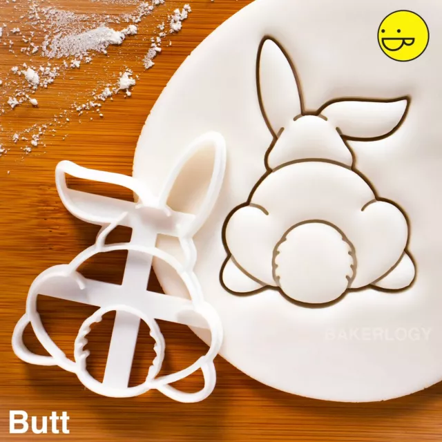 Bunny Butt cookie cutter | rabbit rabbits bunnies Easter Day egg hunt biscuit
