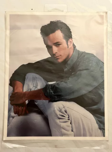 VINTAGE LUKE PERRY Beverly Hills 90210 color promo photo 1991 NEW SEALED