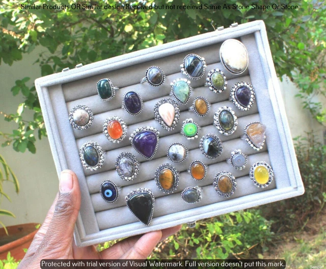 Multi & Mixed 30 Piece Wholesale Ring Lots 925 Sterling Silver Ring NRL-3330