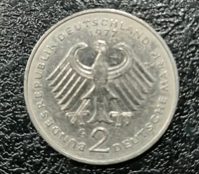 2 DM Münze "Theodor Heuss" 1949-1969 - Umlaufmünze