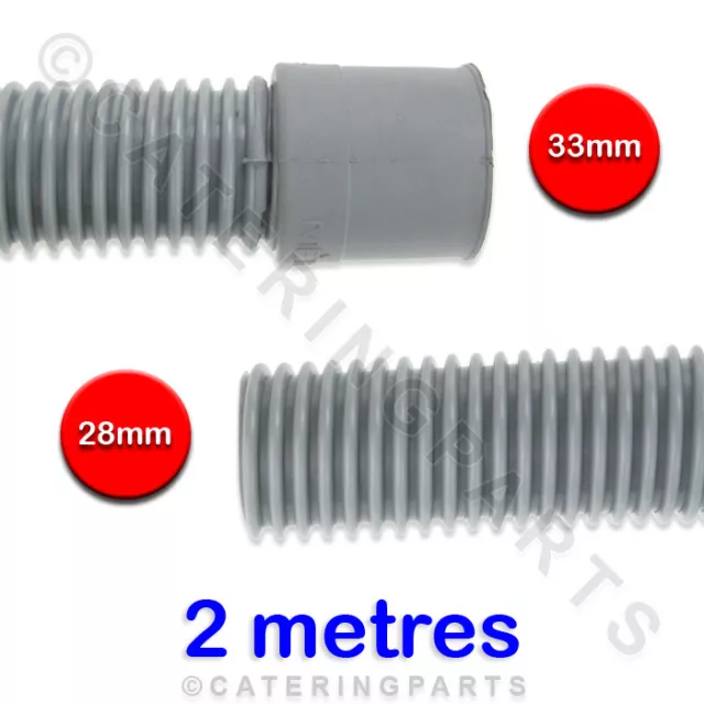 COMMERCIAL 2M PVC FLEXIBLE GRAVITY WASTE PIPE DRAIN HOSE - Foto 8