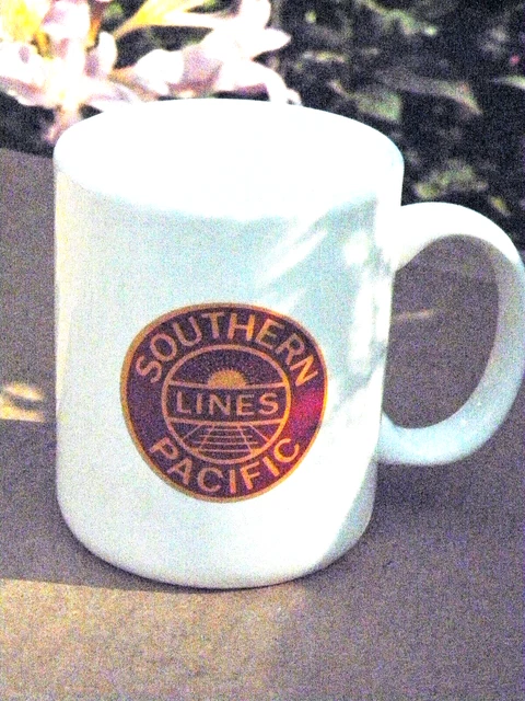 Southern Pacific Lines Souvenir Ceramic Coffee Mug/Cup Vintage Souvenir Nice