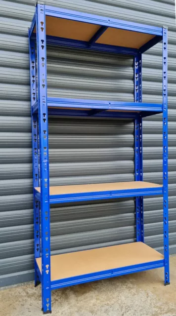 4 Tier Heavy Duty Metal Shelving Rack Unit Garage Storage 150x75x30cm UKED