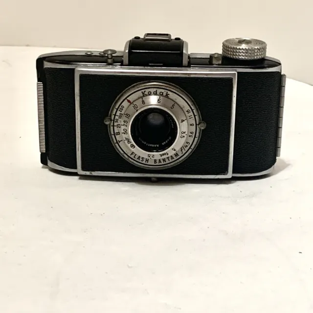 Vintage Kodak Flash Bantam Folding Film Bellows  Camera 48mm  f4.5 Anastar Lens