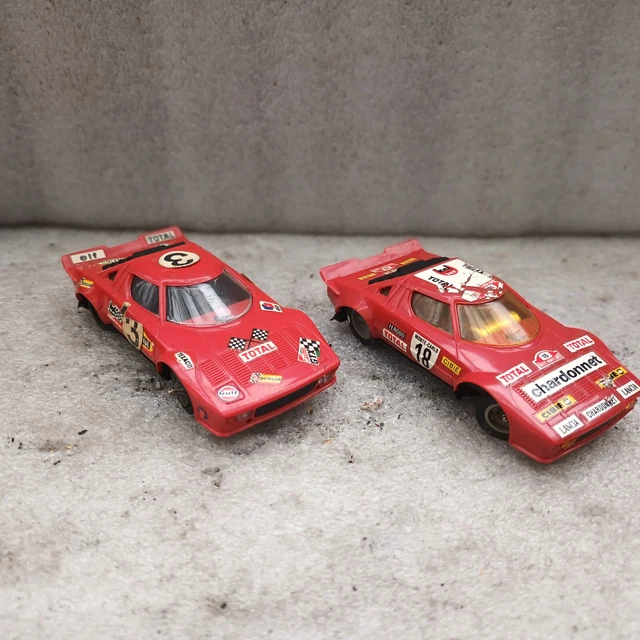 Jouet Ancien Lancia Stratos - Électrique - Tôle - 25 Cm - France - 1970 - Boîte