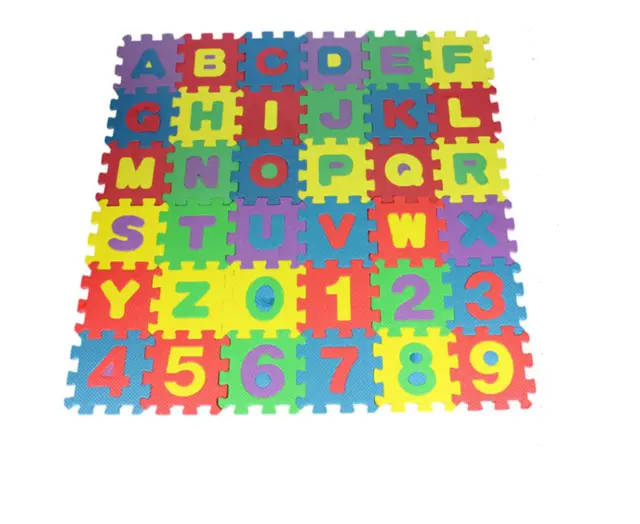Protective Mat, Stillcool Puzzle Mat, Children'S Learning Mat with Letters an...