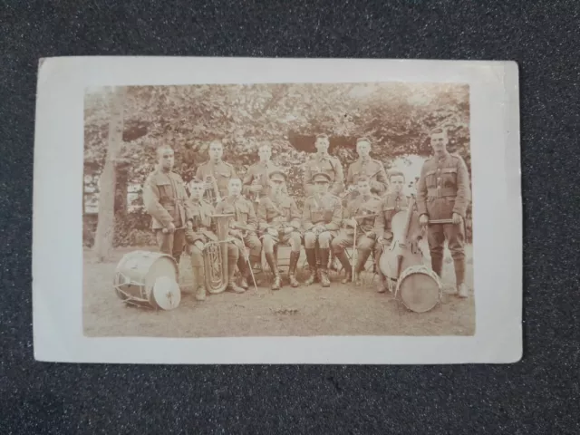 World War One Photographic Postcard Group of Bandsmen