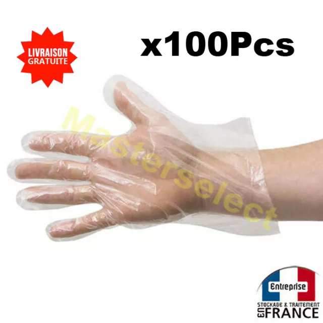 Lote De 100 Guantes Bolsita Plástico Desechable Para Cocina Jardín -no Barato