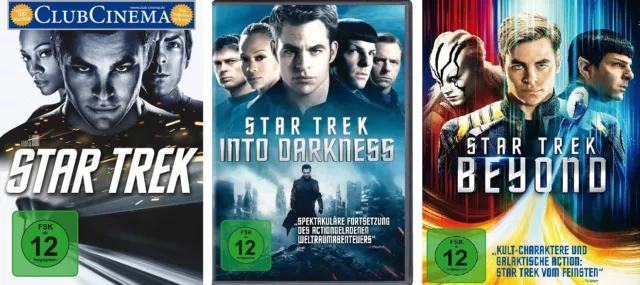 3 DVDs * STAR TREK - KINOFILME 11 + 12 + 13 IM SET - Chris Pine # NEU OVP +