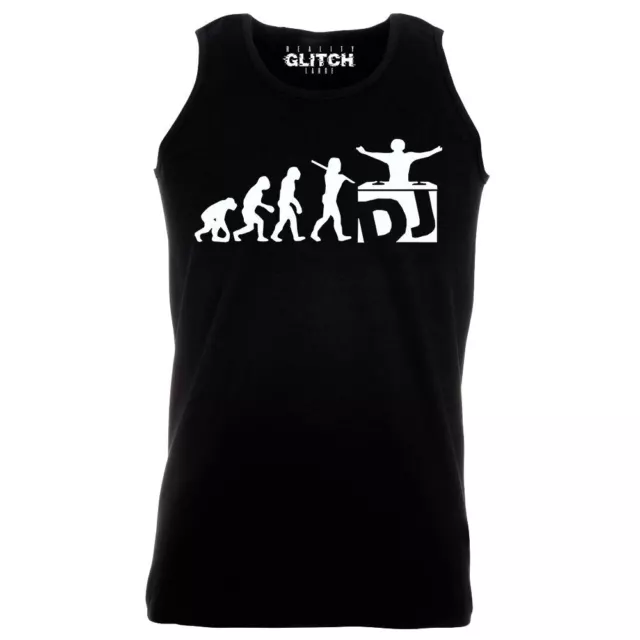 DJ Evolution Men's Vest Music Party Ibiza Disco Club Dance Decks