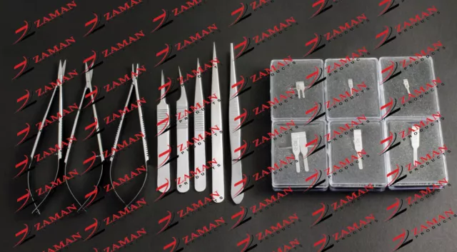 Hand Surgery Basic Set of Micro Surgical Instruments wth Case By Zaman products