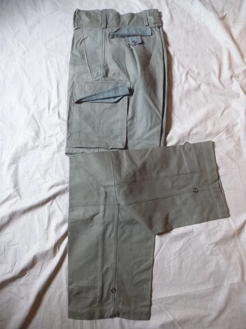 Pantaslon Dickies Vintage – Kaki – Tissu Armée – Taille 30×30 – Années 50