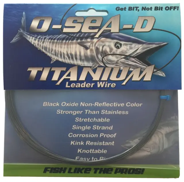 O-SEA-D TITANIUM LEADER WIRE 30LB Test, 30FT - TERMINAL FISHING TACKLE  $31.99 - PicClick