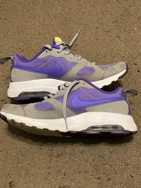 Nike Women's Air Max Muse Running Shoes Gray Purple Volt 654729-051 Size 8