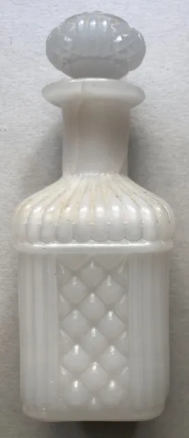 Antica Boccetta Flacone Bottiglia Porta Profumo Opalina