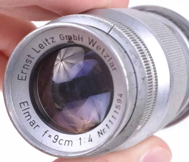 Leica Elmar 9cm f/4 90mm Ernst Leitz GmbH Wetzlar L39 M39 Leica Thread Mount LTM