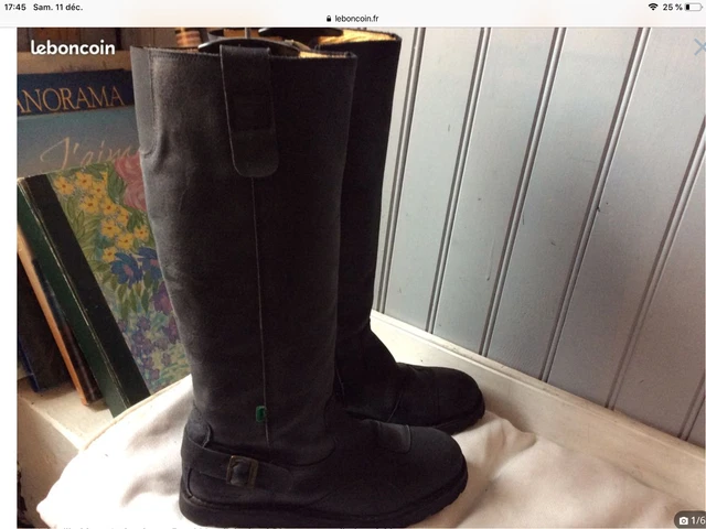 Chaussures montantes en croûte de cuir Kickers - Mode enfant : 8