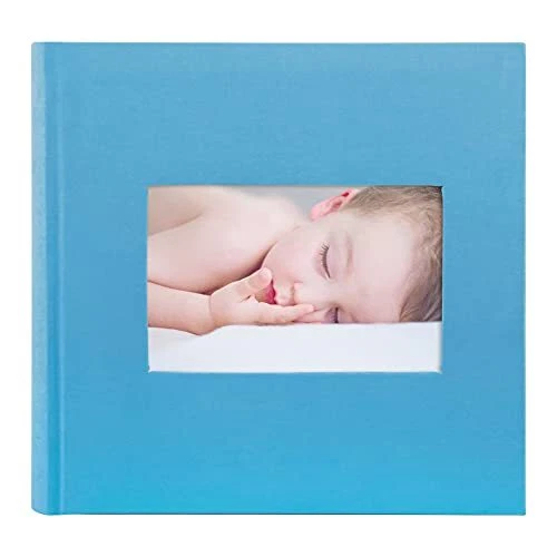 , álbum de fotos de Navidad, vacaciones, recuerdos para 4x6 fotos 200 tela azul