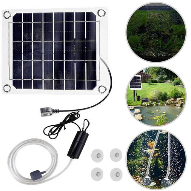 Pompa di ossigeno acqua ad energia solare soluzione di aerazione silenziosa ed e